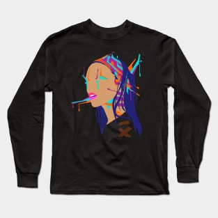 Cyberpunk Girl #3 Long Sleeve T-Shirt